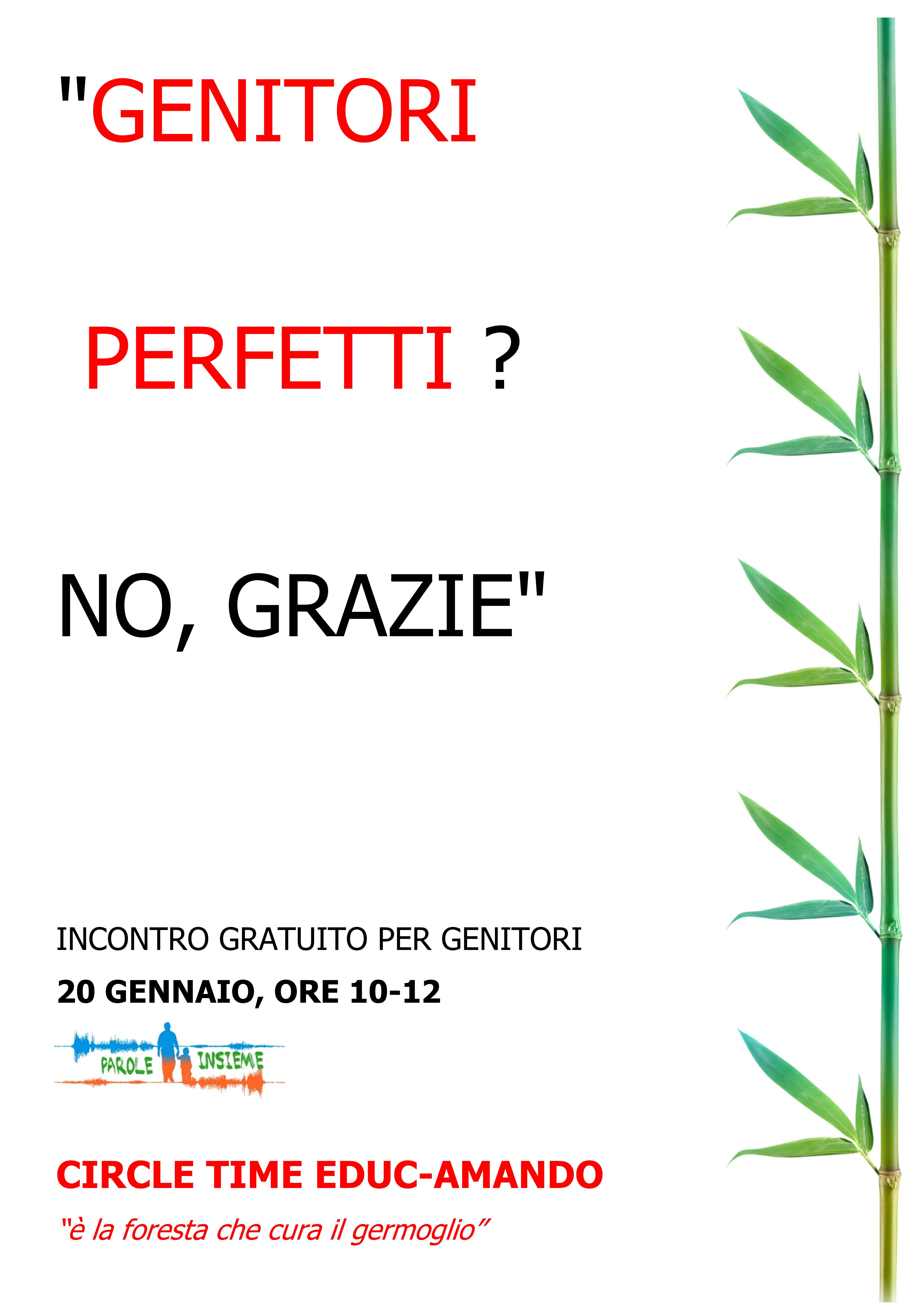 Ciclo Educ Amando Genitori Perfetti No Grazie Parole Insieme